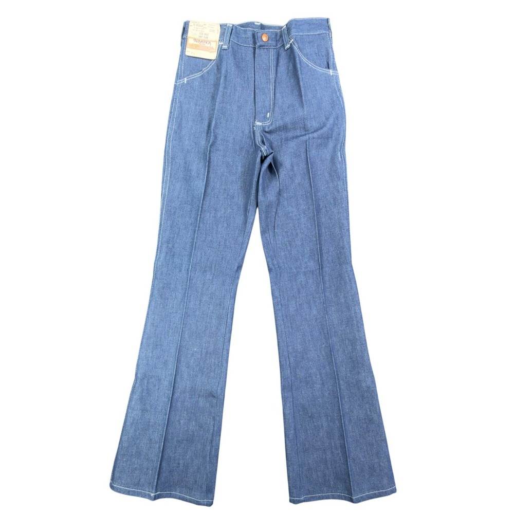 Maverick Vintage 70s Boot Flare Jeans Boys 16 Regular Blue Denim NWT Deadstock